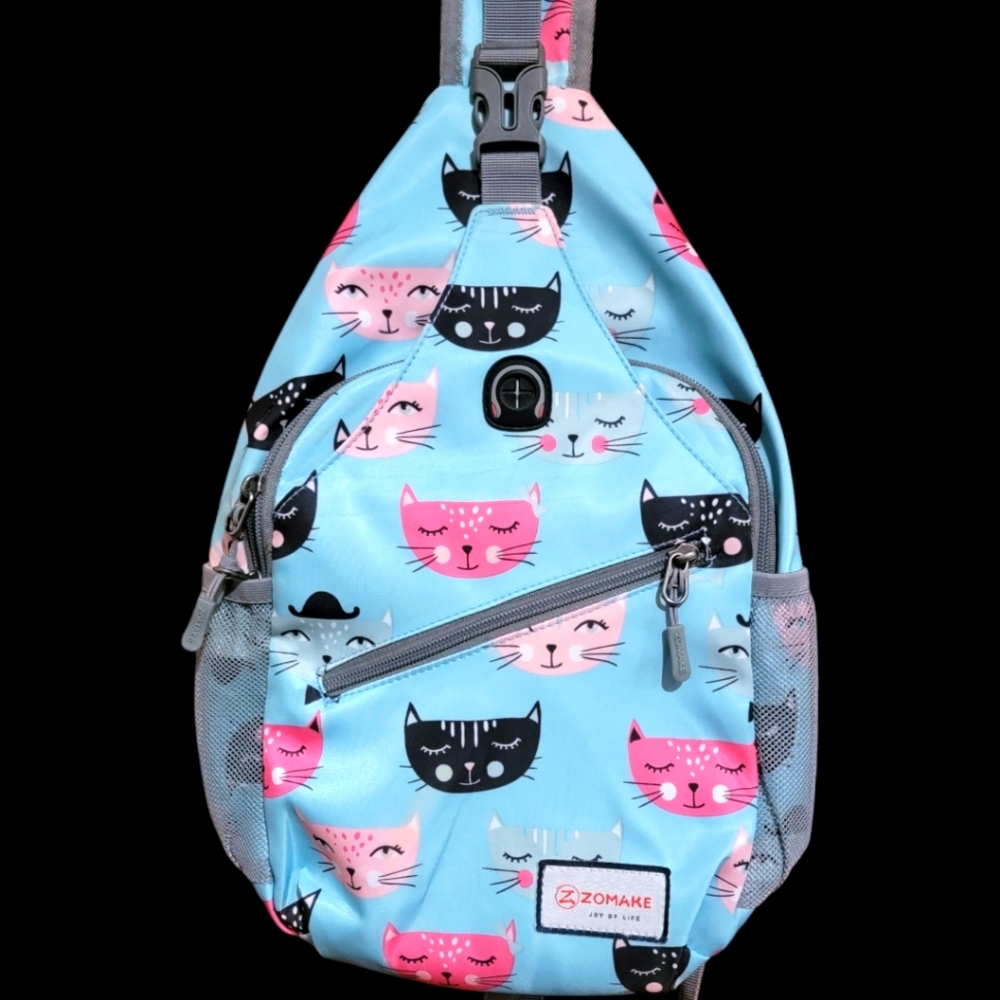 Zomake cute cat sling crossbody